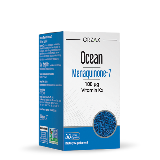 ORZAX Ocean Menaquinone-7 Витамин К2 30 капсул