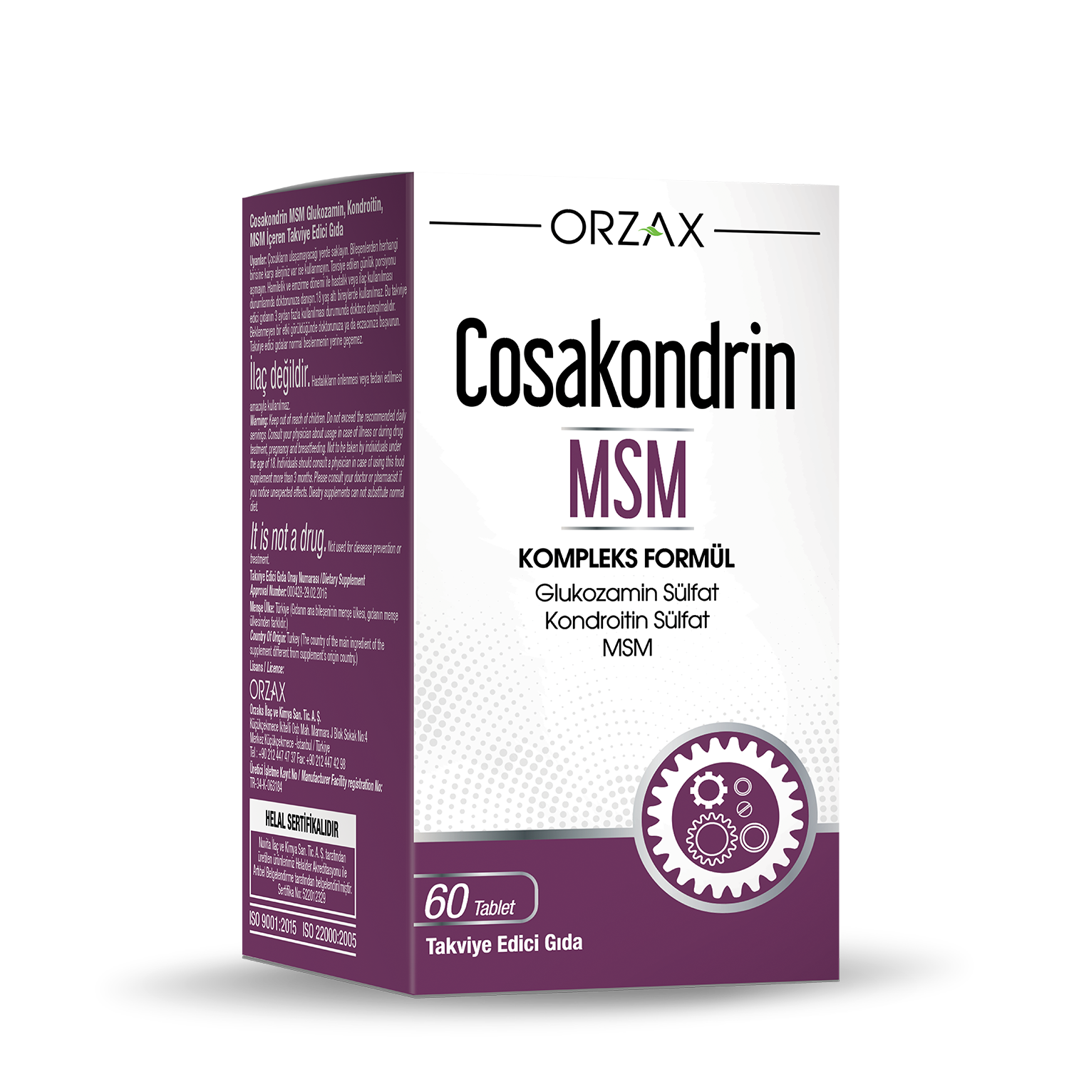 ORZAX Cosakondrin MSM 60 таблеток
