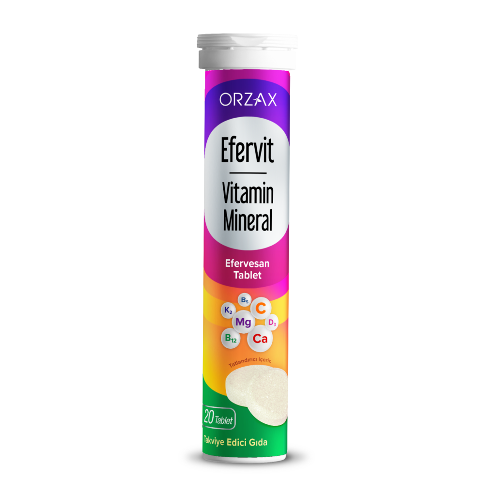 ORZAX Efervit Multivitamin Mineral 20 шипучих таблеток