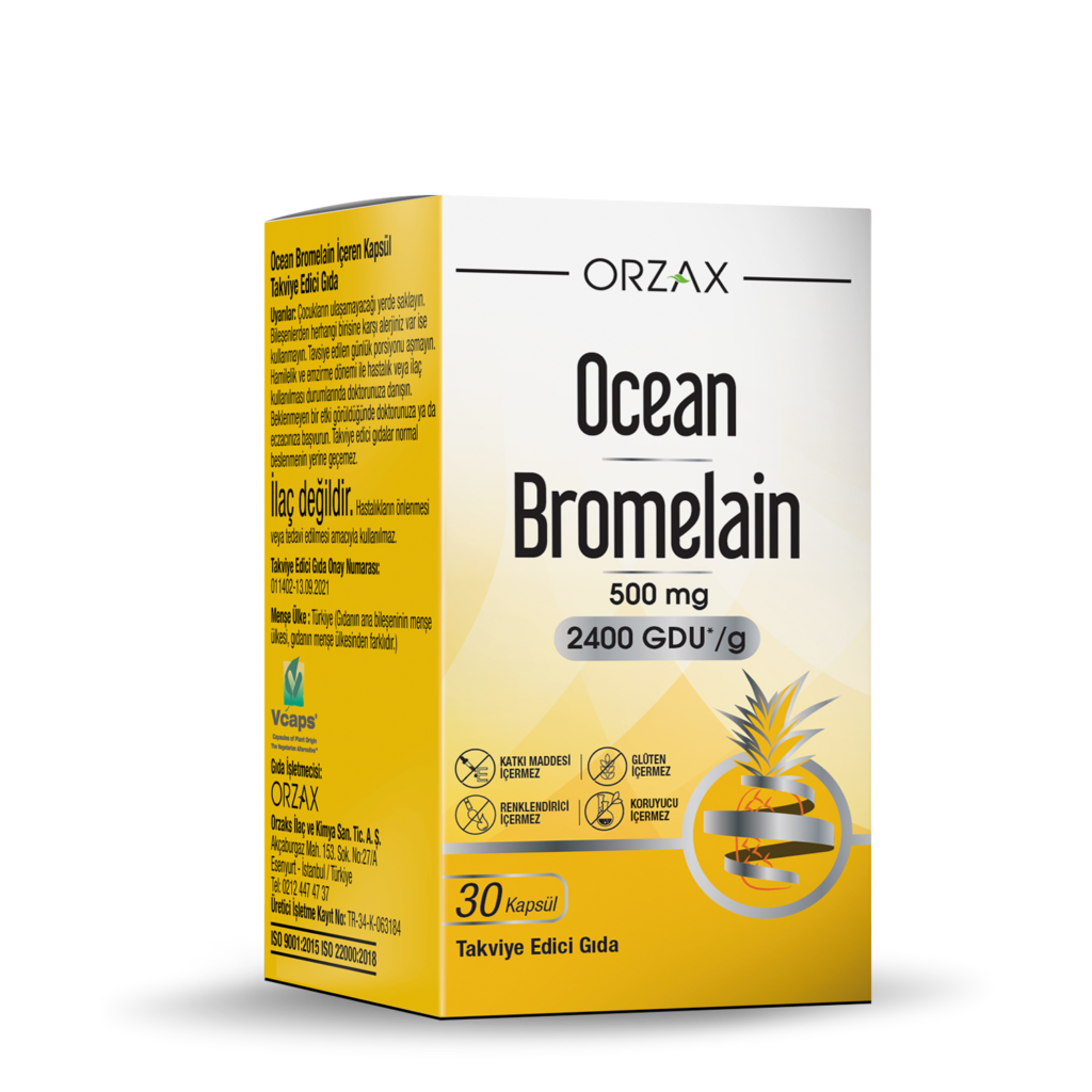 Ocean Bromelain Бромелайн 30 капсул