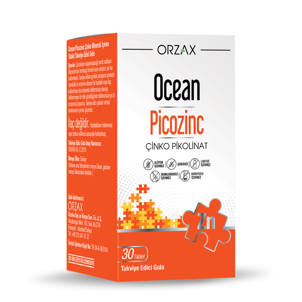 ORZAX Ocean Picozinc Цинк Пиколинат 30 таблеток