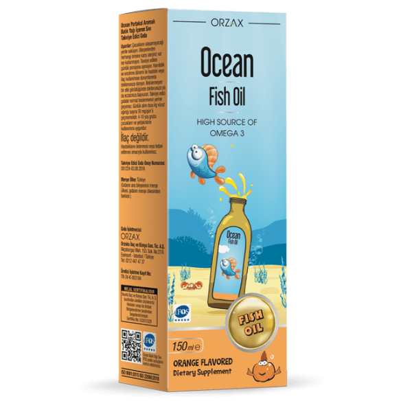 OCEAN РЫБИЙ ЖИР (150 мл со вкусом апельсина)