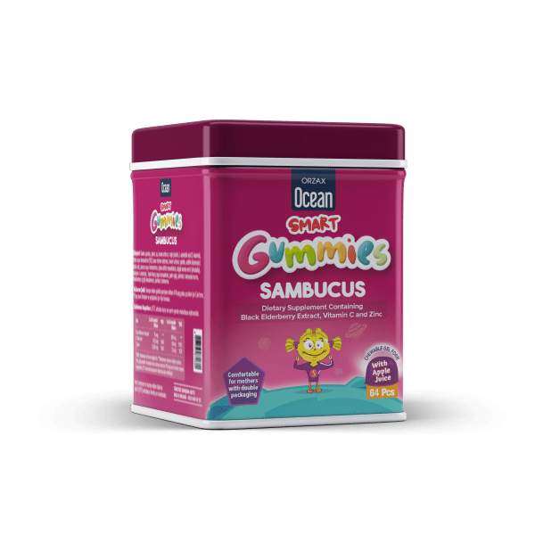 Ocean Smart Gummies Sambucus (жевательные желейные конфеты 64 шт.)