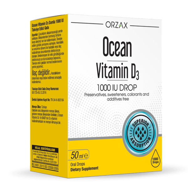 OCEAN ВИТАМИН Д 1000 МЕ капли 50 мл