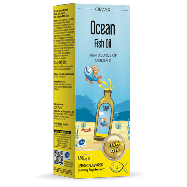 OCEAN РЫБИЙ ЖИР (150 мл со вкусом лимона)